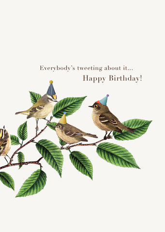 Everybody's Tweeting • 5x7 Greeting Card
