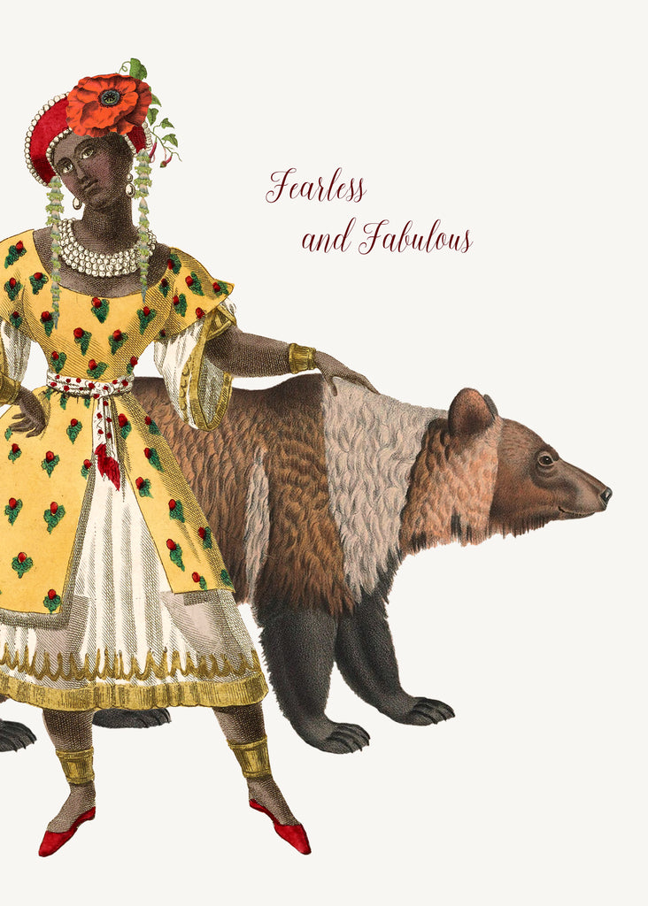 Fearless and Fabulous • A-2 Greeting Card