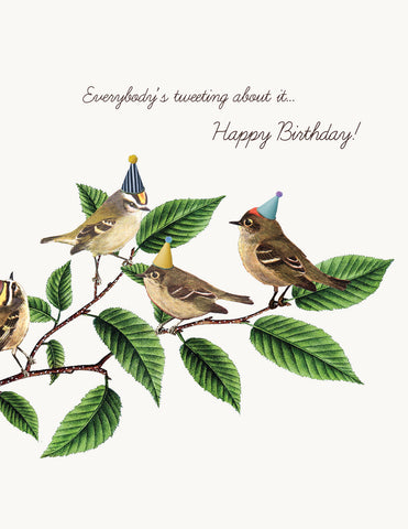 Everybody's Tweeting • A-2 Greeting Card